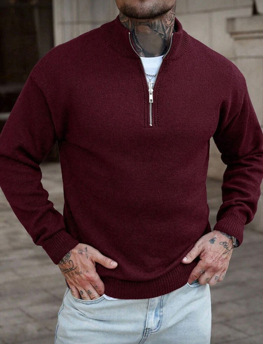 SANTORINI ZIP SWEATER