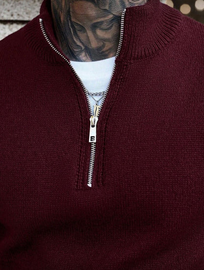 SANTORINI ZIP SWEATER